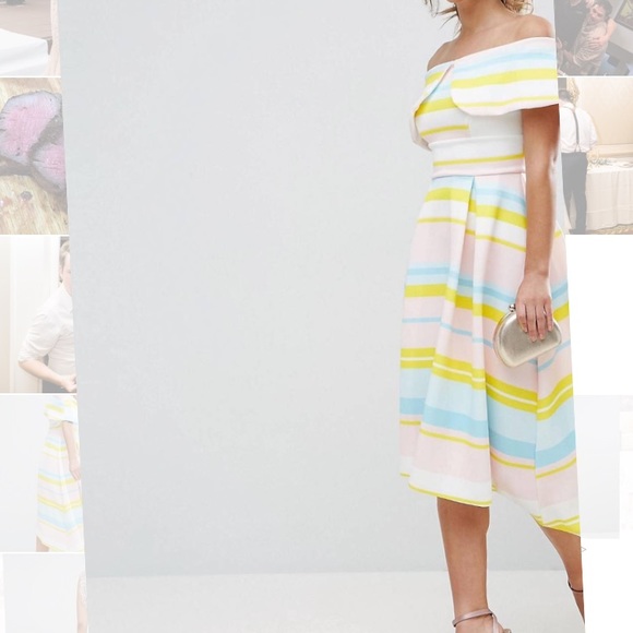 Off the shoulder, high/low formal dress - Picture 6 of 6